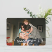 フォトクリスマスカード、素晴らしい生活 シーズンカード (スタンド正面)