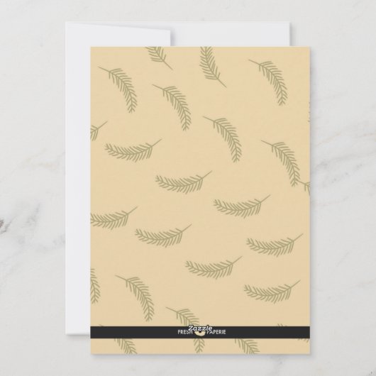 フォトクリスマスカード |黒板フローラ シーズンカード (裏面)