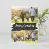 フォトクリスマスカード(3枚の写真) シーズンカード (スタンド正面)