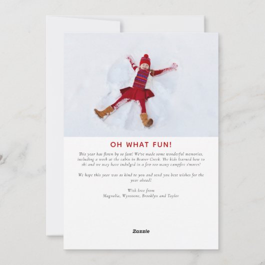 フォトクリスマスカード | Everything Way シーズンカード (裏面)