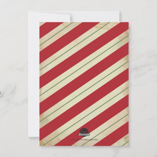 フォトクリスマスカーメリードと結婚した シーズンカード (裏面)