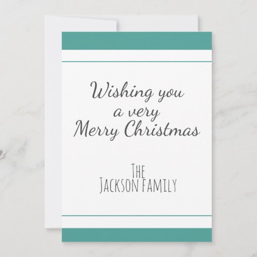 フォトクリスマスグリーティングカードとハッピーホリデー カード (裏面)