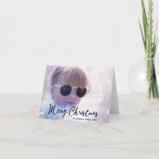 フォトクリスマスグリーティング シーズンカード (正面)