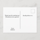 フォトクリスマスサンキューポストカード 案内ポストカード (裏面)