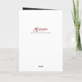 フォトクリスマスシャルボードルックオーバル カード (裏面)