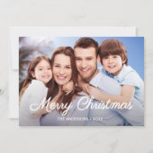 フォトクリスマススクエレガントリプト両面デザイン シーズンカード (正面)