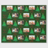 フォトクリスマスドッグペットカスタム包装紙 ラッピングペーパー (フラット)