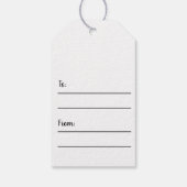 フォトクリスマスノールブルーウッド ギフトタグ (裏面)