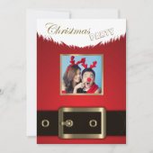 フォトクリスマスパーティの招待状 招待状 (正面)