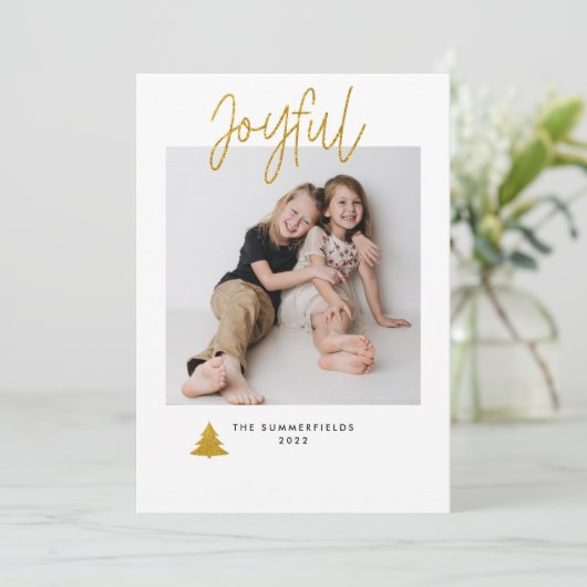 フォトクリスマスファミリースクリプト シーズンカード (スタンド正面)