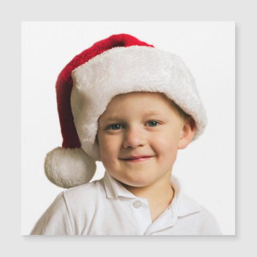 フォトクリスマスファミリーテンプレートギフト磁気カード (正面)