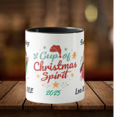 フォトクリスマスファミリーパーソナライズマグカップ マグカップ