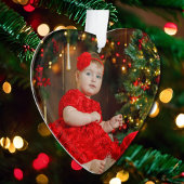フォトクリスマスプレゼントオーナメントw年または文字 オーナメント