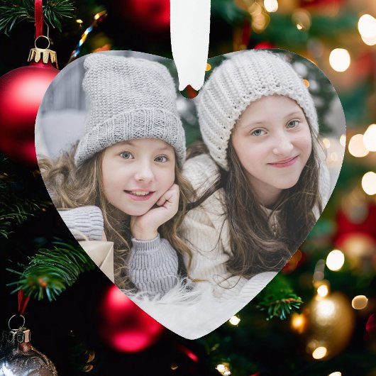 フォトクリスマスプレゼントオーナメントw年または文字 オーナメント