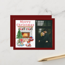 フォトクリスマスホリデー ポストカード