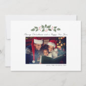 フォトクリスマスボタニカルフェスティバルファミリー シーズンカード (正面)