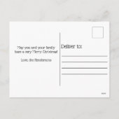 フォトクリスマスポインセチア シーズンポストカード (裏面)