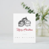 フォトクリスマスポストカードアート鉛筆のボーブルなし ポストカード (スタンド正面)