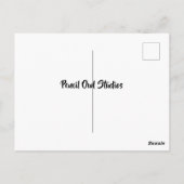 フォトクリスマスポストカードアート鉛筆のボーブルなし ポストカード (裏面)