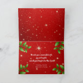 フォトクリスマスメッセージのホーム シーズンカード (内部)