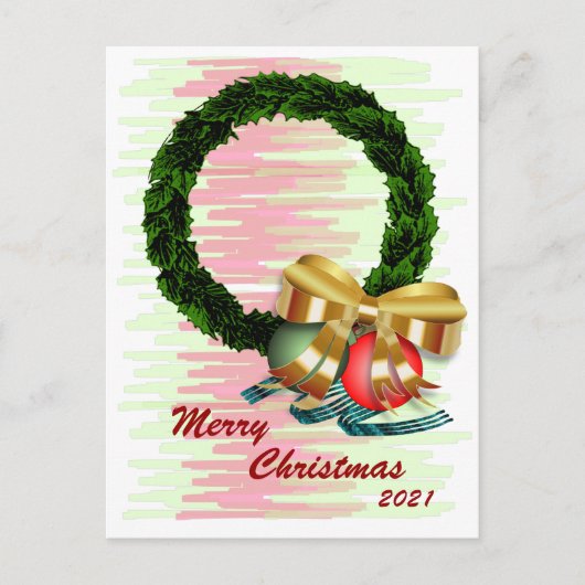 フォトクリスマスリースはがき シーズンポストカード (正面)