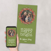 フォトクリスマスリース – 小枝と果実 シーズンカード