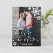 フォトクリスマス妊娠告知カード 招待状 (スタンド正面)