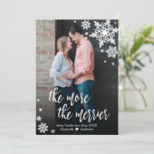 フォトクリスマス妊娠告知カード 招待状 (スタンド正面)