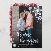 フォトクリスマス妊娠告知カード 招待状 (正面/裏面)