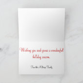 フォトクリスマス シーズンカード (内部)