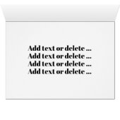 フォトクリスマス/ホリデーカード (内部横(下))