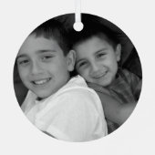 フォトクリスマス メタルオーナメント (裏面)