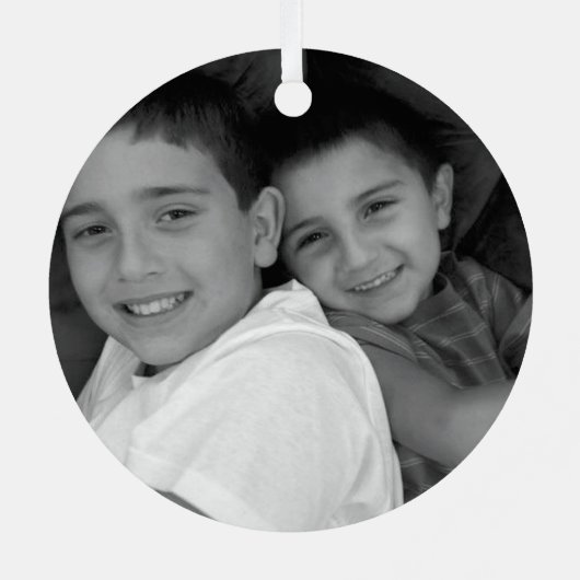 フォトクリスマス メタルオーナメント (裏面)