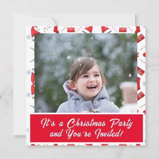 フォトクリスマス 招待状 (正面)