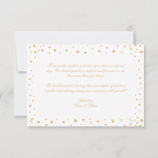 フォトクリスマ結婚ス サンキューカード (裏面)