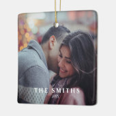 フォトクリモダンスカラフル・ウィンター・ワンダーランド セラミックオーナメント (左)