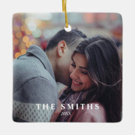 フォトクリモダンスカラフル・ウィンター・ワンダーランド セラミックオーナメント