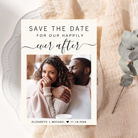 フォトクリームの後ずっと幸せ結婚に セーブザデート