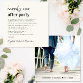 フォトクリーモダンムウェディングレセプション 招待状