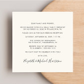 フォトクリーモダンムウェディングレセプション 招待状