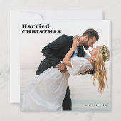 フォトクリ結婚したスマス シーズンカード (正面)