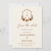 フォトクレストウエスタンモノグラム結婚ズ セーブザデート (正面)