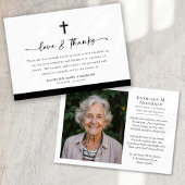 フォトクロスラブ感謝していとスクリプト葬儀 サンキューカード