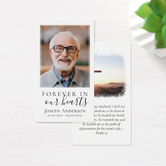 フォトクロス記念祈りの言葉カード (デスク)