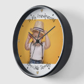 フォトクロックかわいい遊びフルの壁時計ギフト 壁時計 (傾斜)