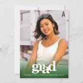 フォトグはっきりしたリーモダンドパーティーシンプルエレガント 招待状 (正面)