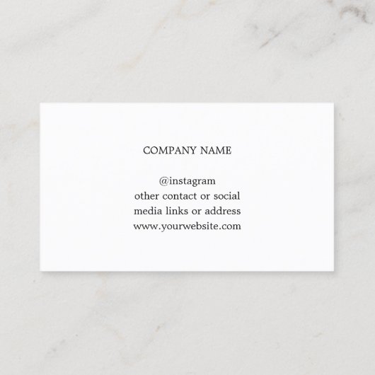 フォトグエレガントレーホワイトマッサージセラピスト 名刺 (裏面)