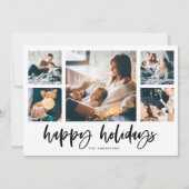 フォトグカジュアルリッ数々のドのスクリプト |ハッピーホリデー シーズンカード (正面)