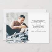 フォトグカジュアルリッ数々のドのスクリプト |メリークリスマス シーズンカード (裏面)