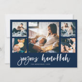 フォトグカジュアルリッ数々のドのスクリプト | Joyous Hanukka シーズンカード (正面)